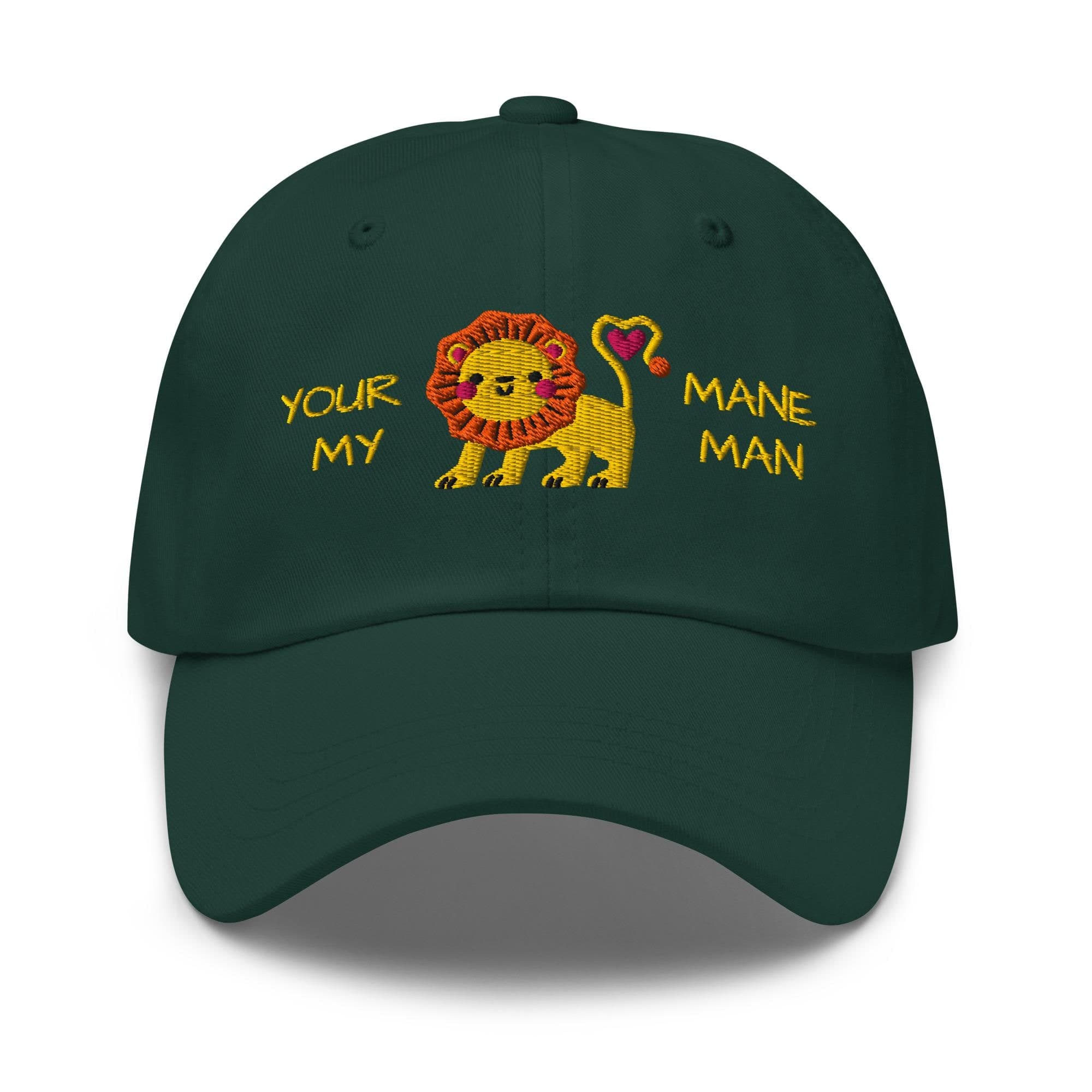 Your My Mane Man Hat Embroidered Hat Valentines Gift for Couple Cute Lion Hat Gift for Kids Gift for Teens Gift for Family Birthday Gift