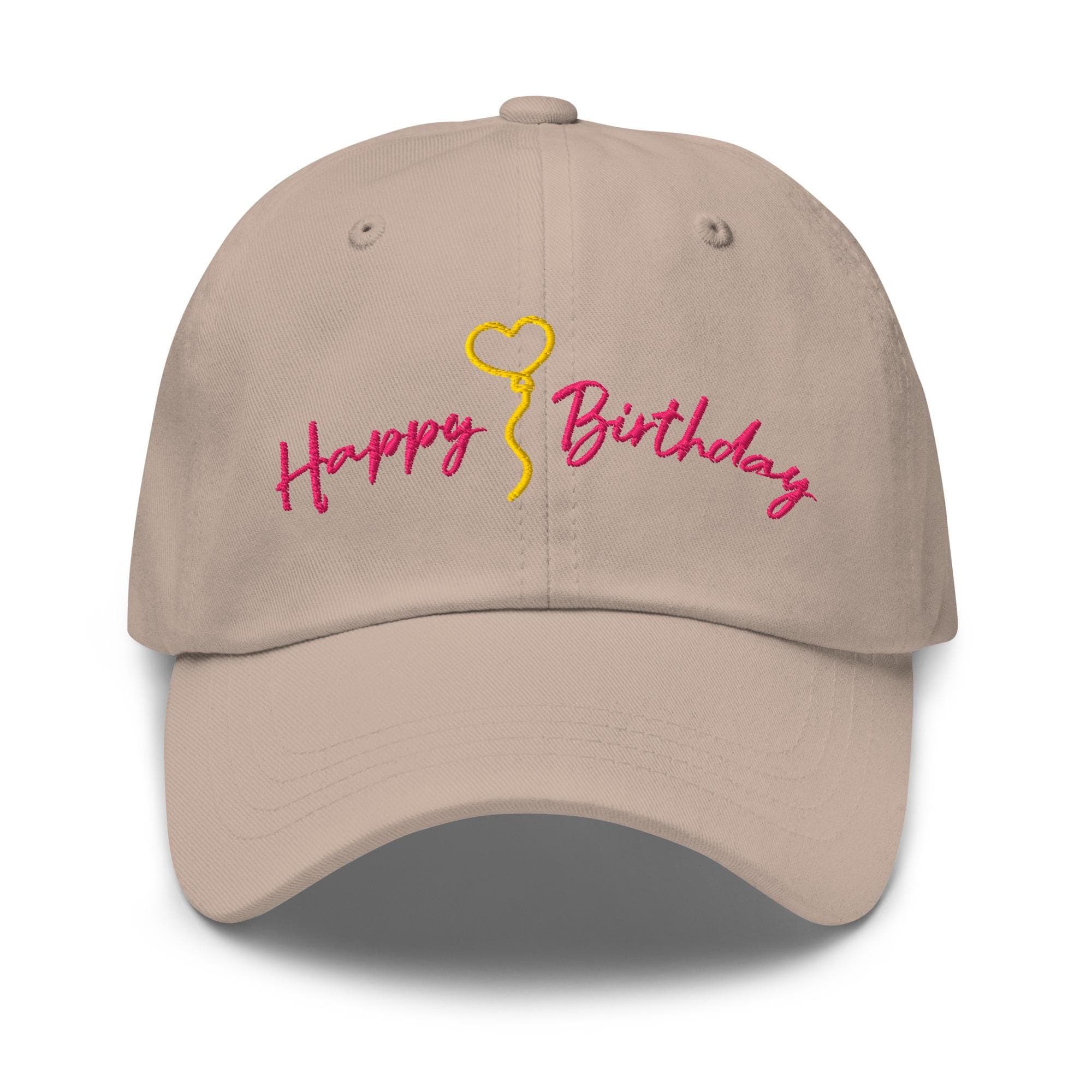 Happy Birthday Cap Embroidered Hat Happy Birthday Hat Pink Hat Teens Birthday Hats for Girls Birthday Gift