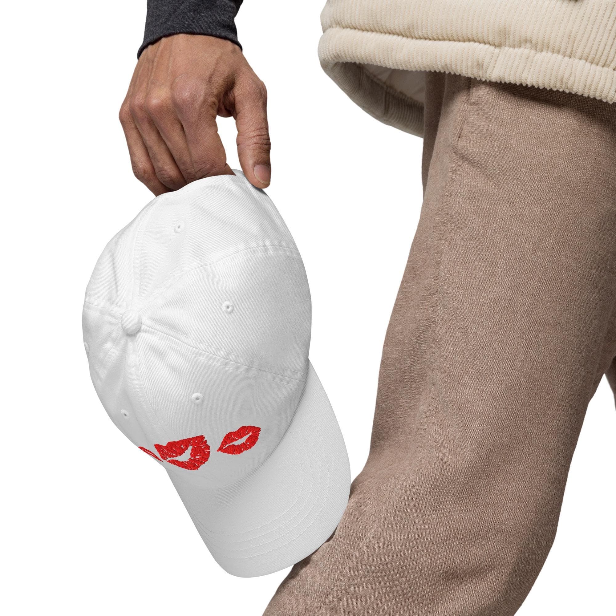 Kiss mark Hat Embroidered Dad Cap kiss mark cap
red lips
hat with kiss mark
hat with red lips
cap with kiss mark
cap with red lips
valentines gift
gift for couples
gift for girlfriend
funny hat
funny humor on hat
