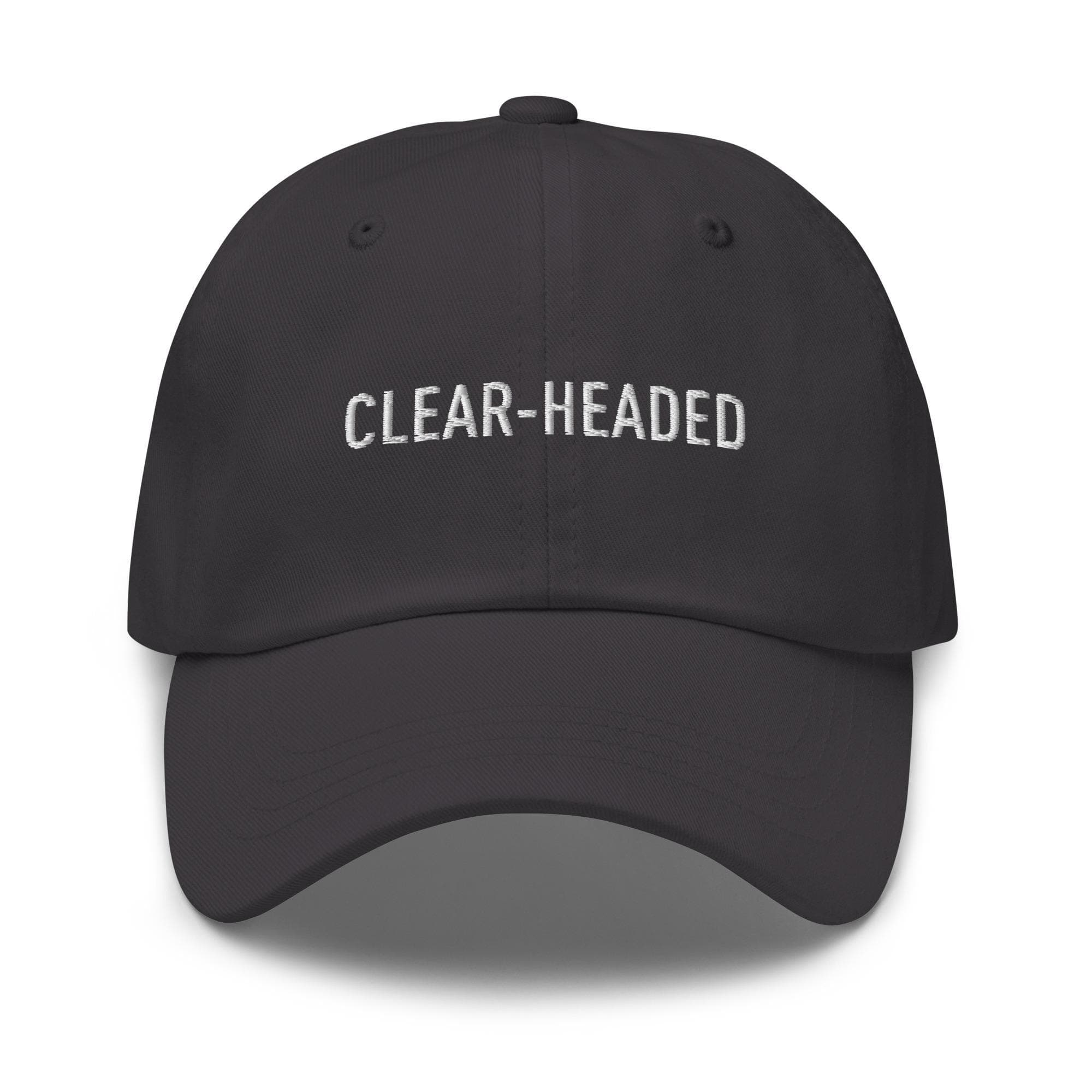 Clear-Headed Hat Embroidered Hat with Adjustable Strap Metal | Minimalist Hat | Personality Traits Hat | Baseball Cap | Gift for Friend