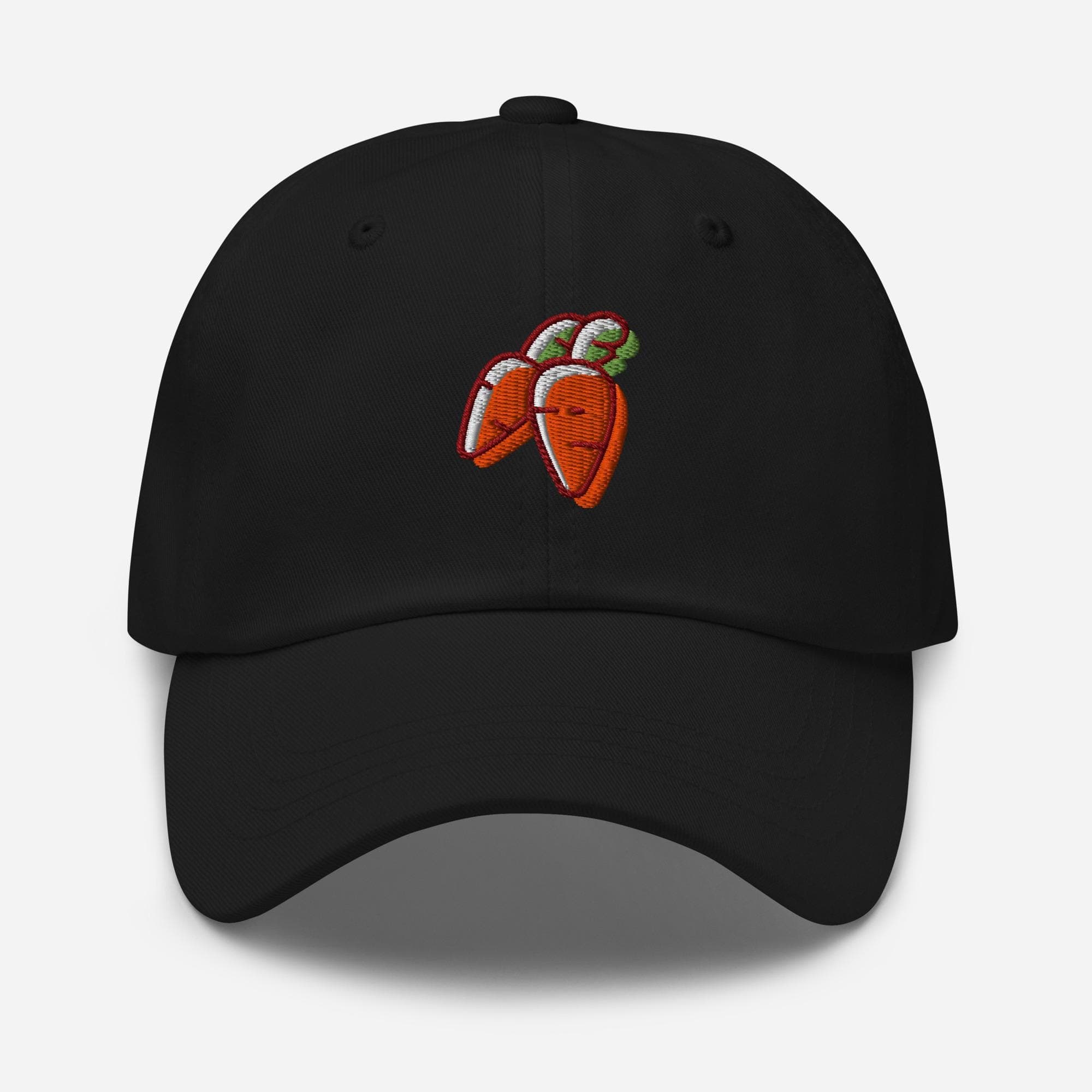 Cute Carrot Baseball Dad Cap | Veggie Lover Hat | Garden Vege Embroidered Cap