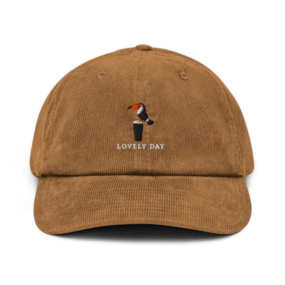 Guinness Toucan Corduroy Cap | Vintage Embroidered Beer Hat | Lovely Day Toucan Baseball Dad Hat | Gift for Dad
