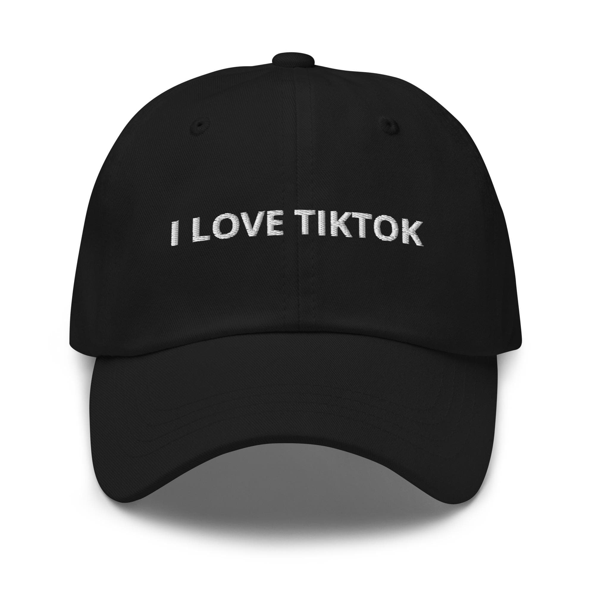 I Love Tiktok Hat | Embroidered Dad Hat | Adjustable Buckle Baseball Cap