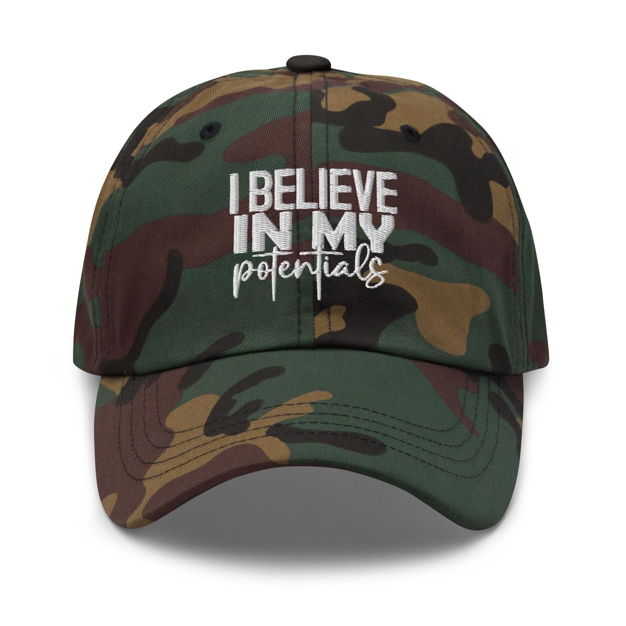 I believe in my potentials Embroidered Dad Hat Gift for Dad Mental Hat Self Care Hat Self Love Hat Therapy Hat Mental Health Awareness Cap