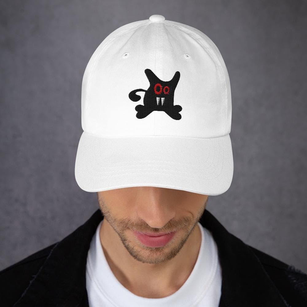 Monster Embroidered Cap – Anime Monster Hat – Kawaii Cartoon Embroidery Cap – Gamer Streetwear Dad Hat – Cute Monster Gift
