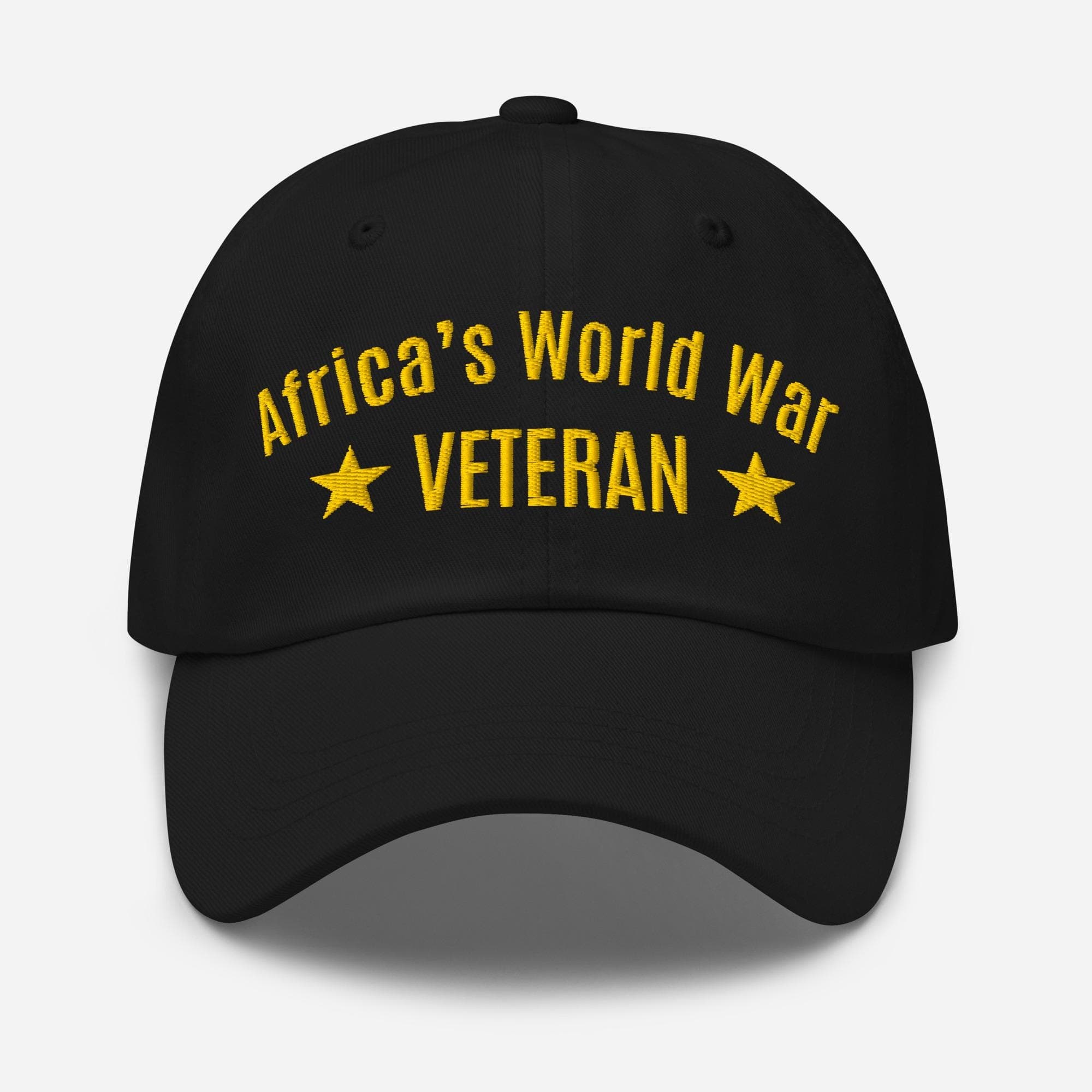 Africa’s World War Veteran Embroidered Dad Cap | Military History Baseball Hat | Veteran Tribute Adjustable Cap