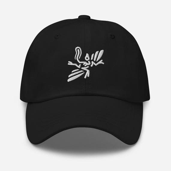 Archaeopteryx Fossil Embroidered Hat – Dinosaur Bird Dad Cap, Paleontology Gift, Embroidery Baseball Cap for Fossil Lovers