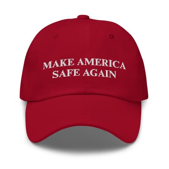 Make America Safe Again Hat Embroidered Hat Make America Great Again MAGA HAT Baseball Hat Red Donald Trump Hat Gift for Friend Gift for Dad