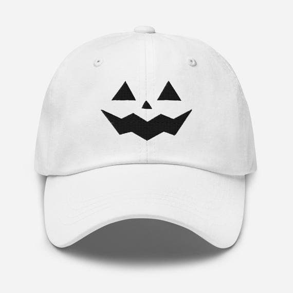 Halloween spooky face cap Embroidered hat