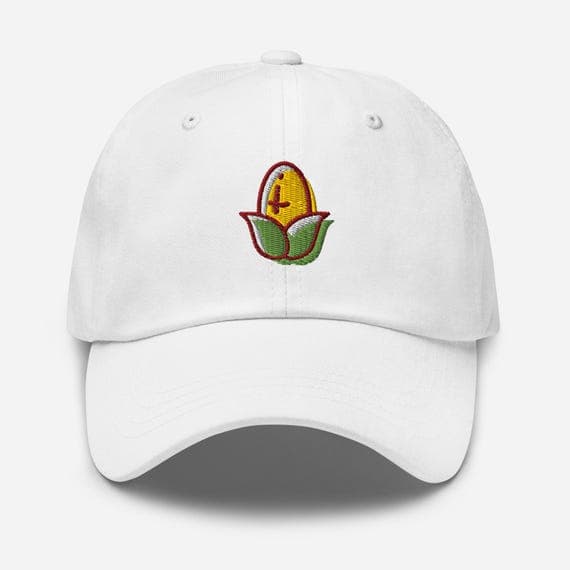 Cute Corn Dad Cap | Embroidered Baseball Hat | Veggie Lover Gift | Gift for Farmer