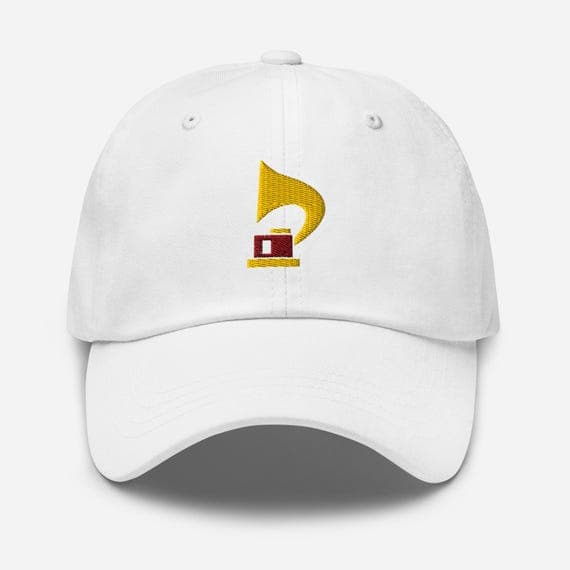 Vintage Gramophone Embroidered Cap | Retro Music Lover Hat | Antique Record Player Dad Hat