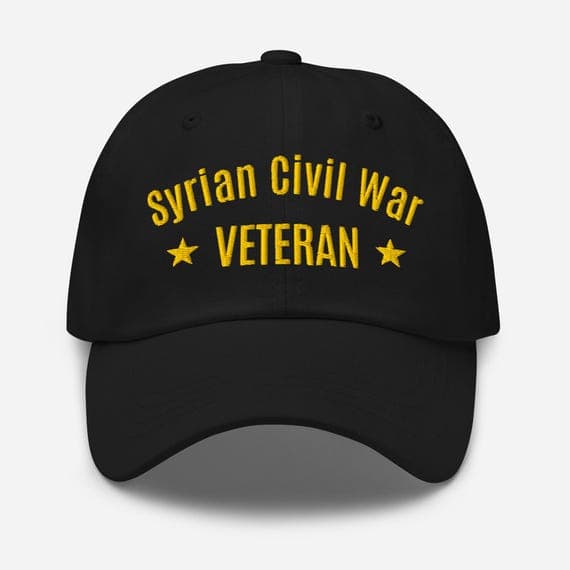 Syrian Civil War Veteran Dad Cap – Embroidered Military Hat, Tribute to Assad Era & Freedom Fighters
