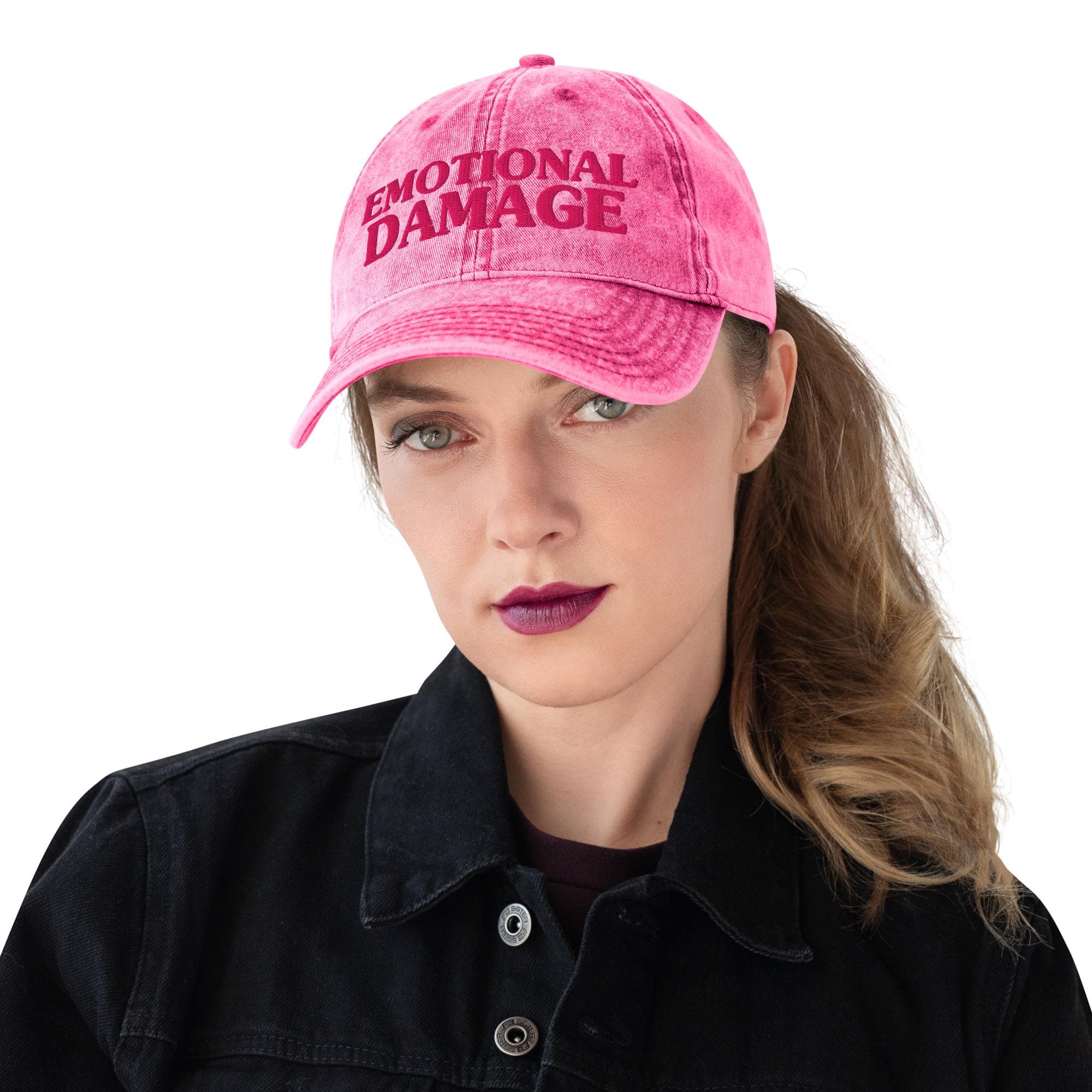 Emotional damage Hat Embroidered Washed Vintage Cotton Twill Cap funny hat
funny cap
funny dad hat
funny humor on hat
funny quotes on hat
funny sayings on hat
funny sarcasm hat
funny statement hat
funny gift hat
gift for
funny meme ha