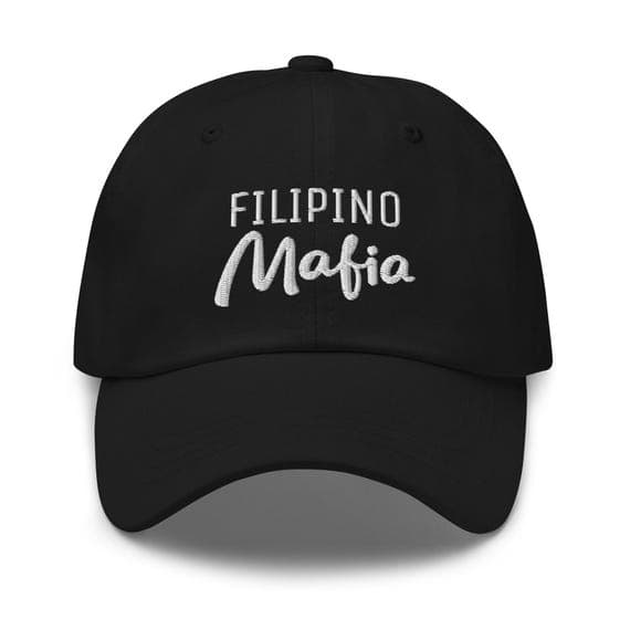 Filipino Embroidered Hat – Filipino Mafia Dad Cap, Pinoy Streetwear Baseball Cap