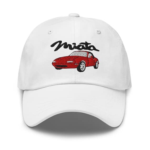 Red Miata Mazda Hat Embroidered Dad Cap