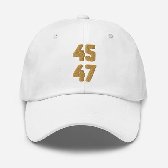 45 47 Dad Hat | Embroidered Hat for Men and Women