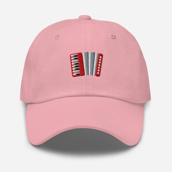 Accordion Dad Cap | Music Lover Baseball Hat | Accordion Player Gift | Music Instrument Embroidered Cap
