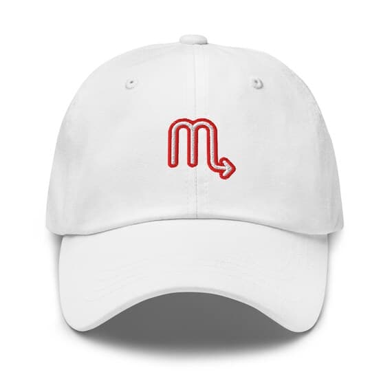 Scorpio Zodiac Sign Hat Embroidered Dad Hat Adjustable Strap Gift for Scorpio Birthday Gift Astrology Hat Horoscope Astrological Adult Cap