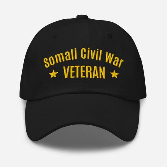 Somali Civil War Veteran Dad Cap – Mogadishu Battle Tribute, Siad Barre Era