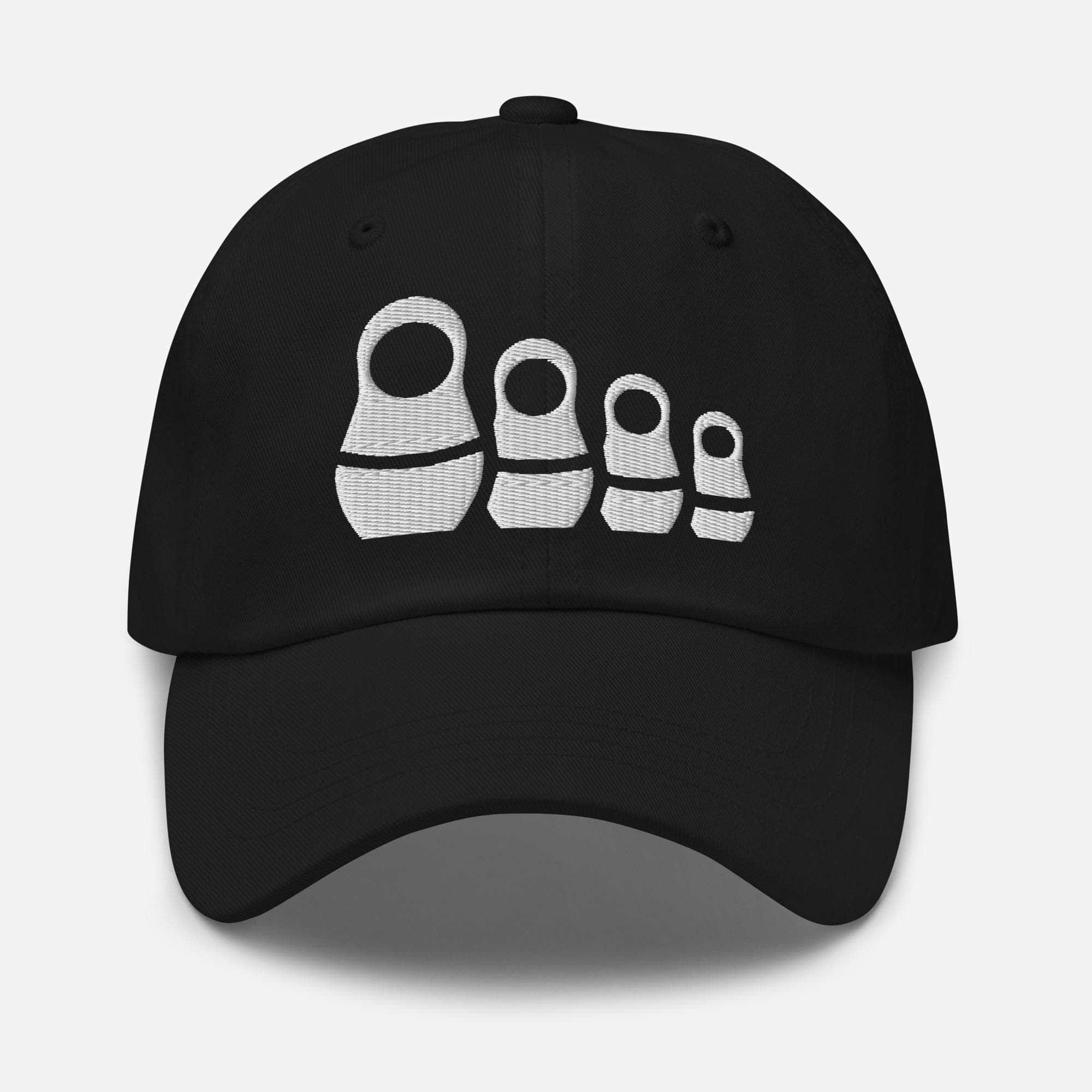 Embroidered Matryoshka Doll Hat – Russian Nesting Dolls Cap – Unique Folk Art Embroidery Gift