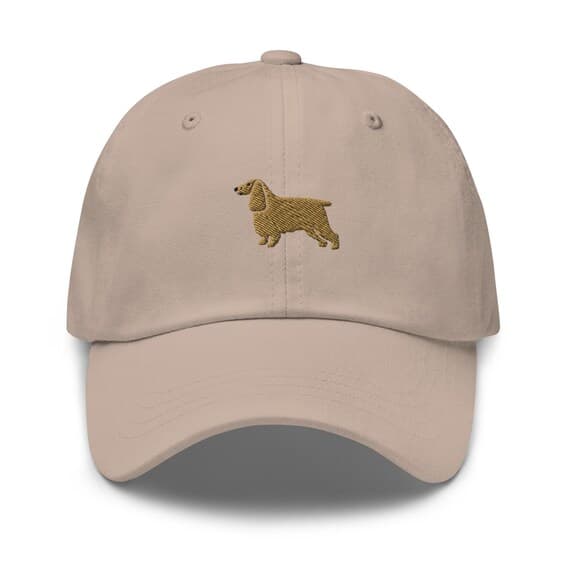 English Cocker Spaniel Hat Embroidered Dad Hat Cute English Cocker Baseball Cap Gift for Dad Hat Dog Animal Lover Hat Gift Dog Pet Gift Cap