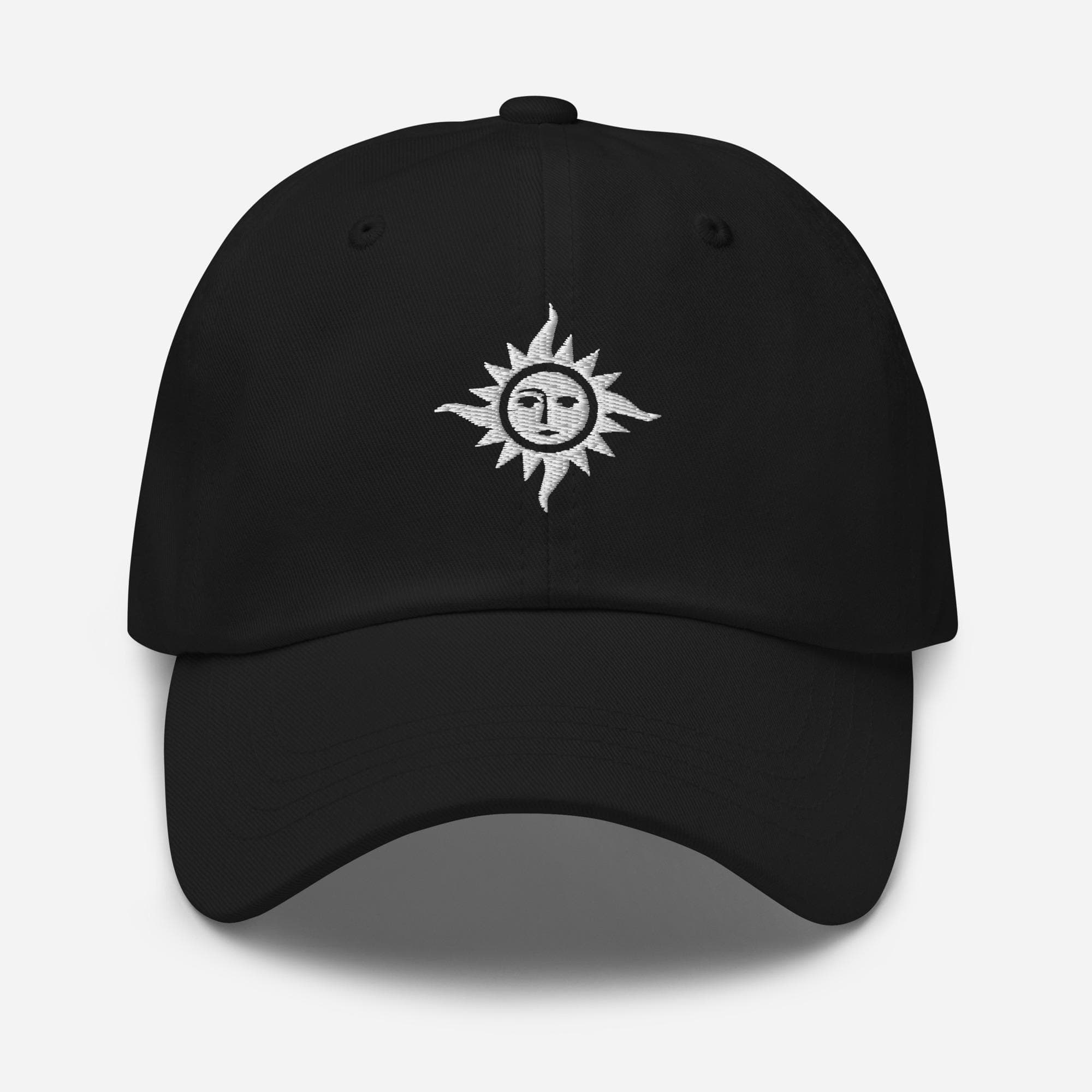 Sun Hat Embroidered Cap – Heraldic Sun Baseball Cap – Celestial Summer Cap
