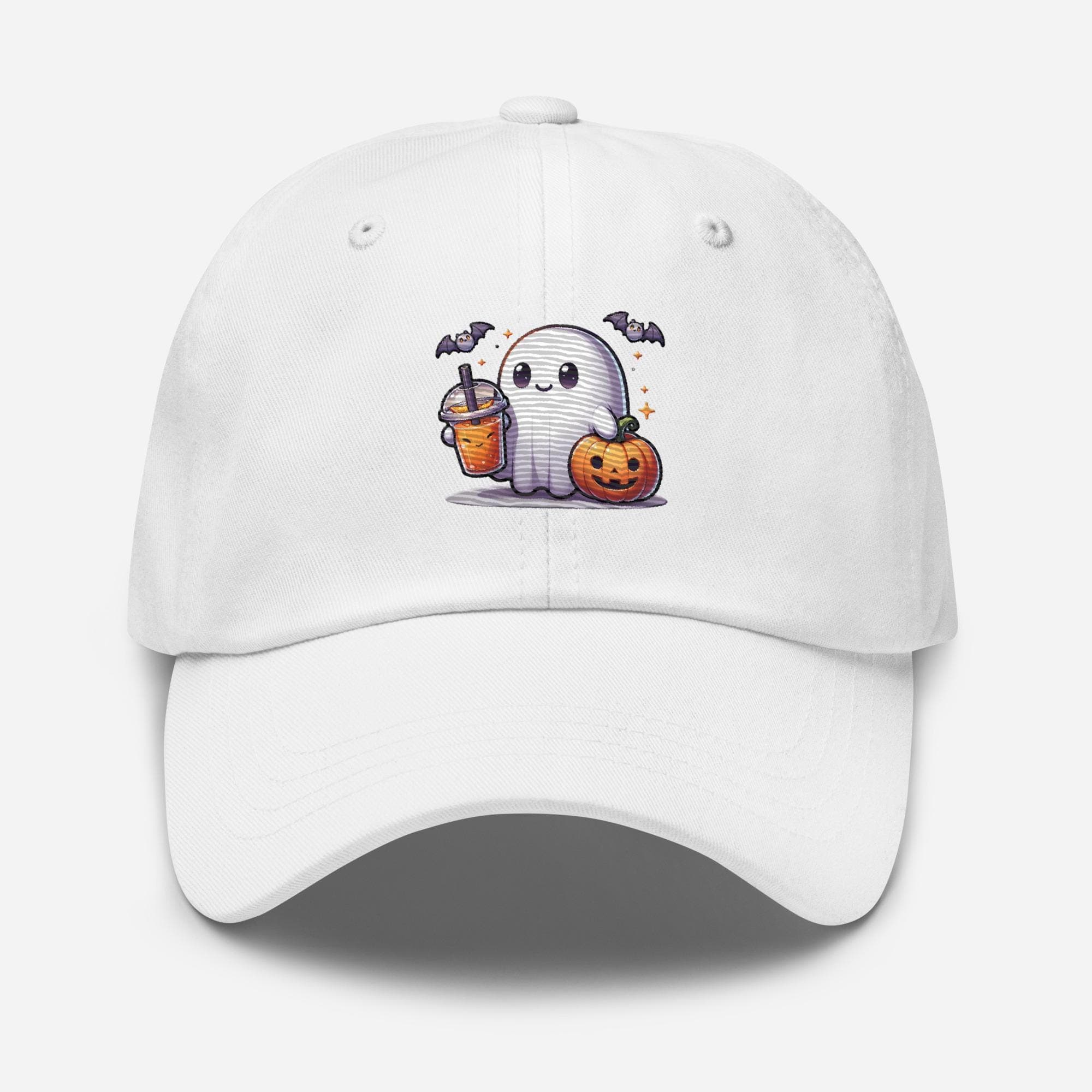 Cute ghost holding a tumbler Hat Embroidered Dad Cap | Halloween Gift Hat Funny Ghost Hat
Spooky
halloween cap
embroidered ghost
unique gift
for ghost lover
loves ghost
ghost drinking
halloween ghost
halloween hat
cute ghost hat