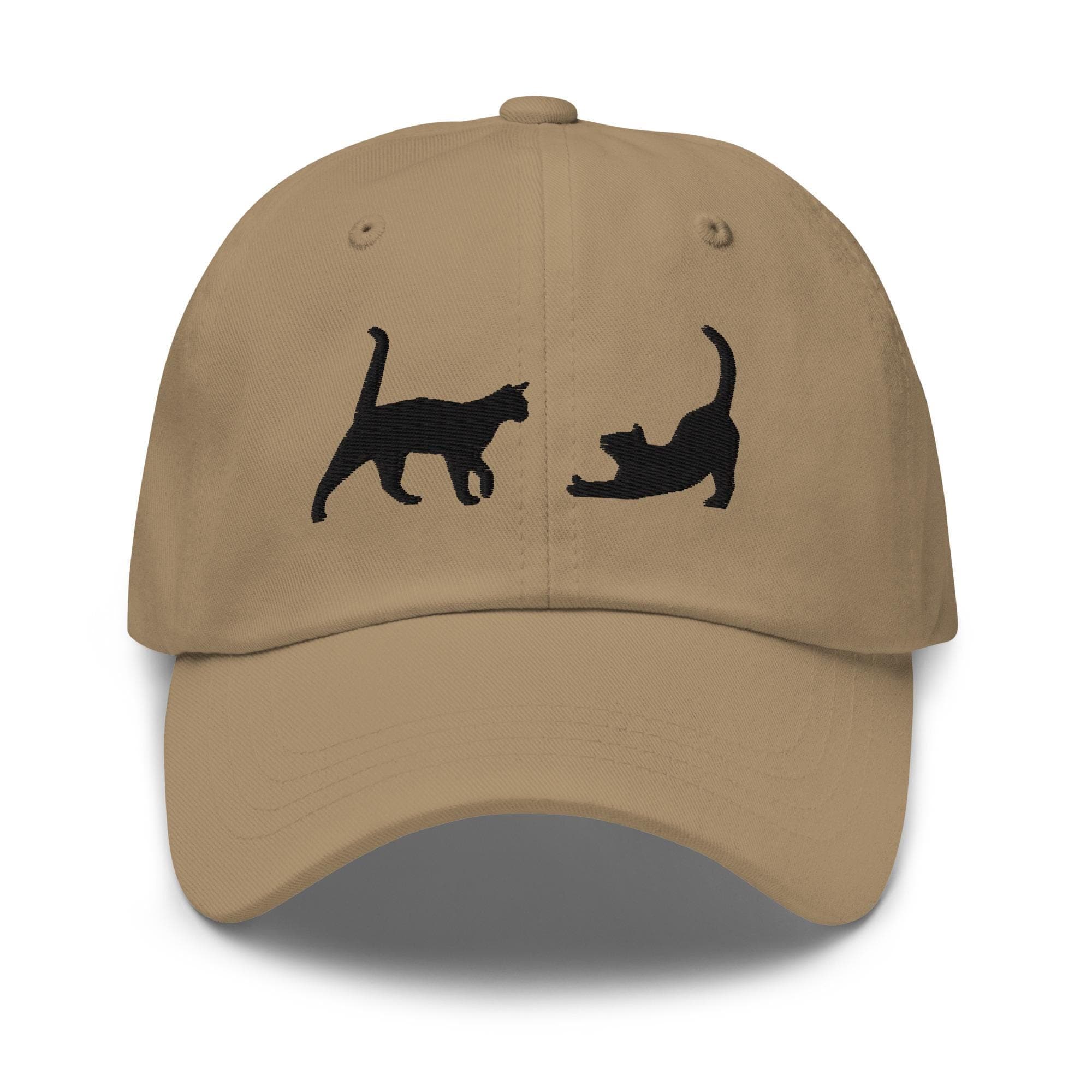 Two Black Cat Hat Embroidered Hat Unisex Baseball Hat Strapback Cat Lover Gift Cat Mom Cat Dad