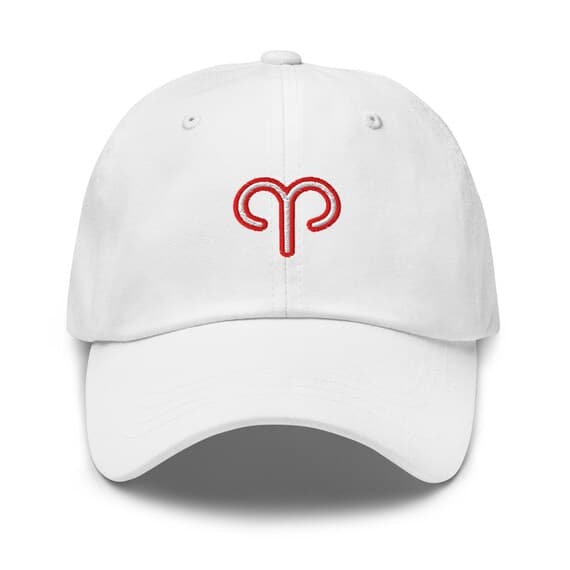 Aries Zodiac Sign Hat Embroidered Dad Hat Adjustable Strap Gift for Aries Birthday Astrology Hat Horoscope Astrological Adult Cap Mama Hat