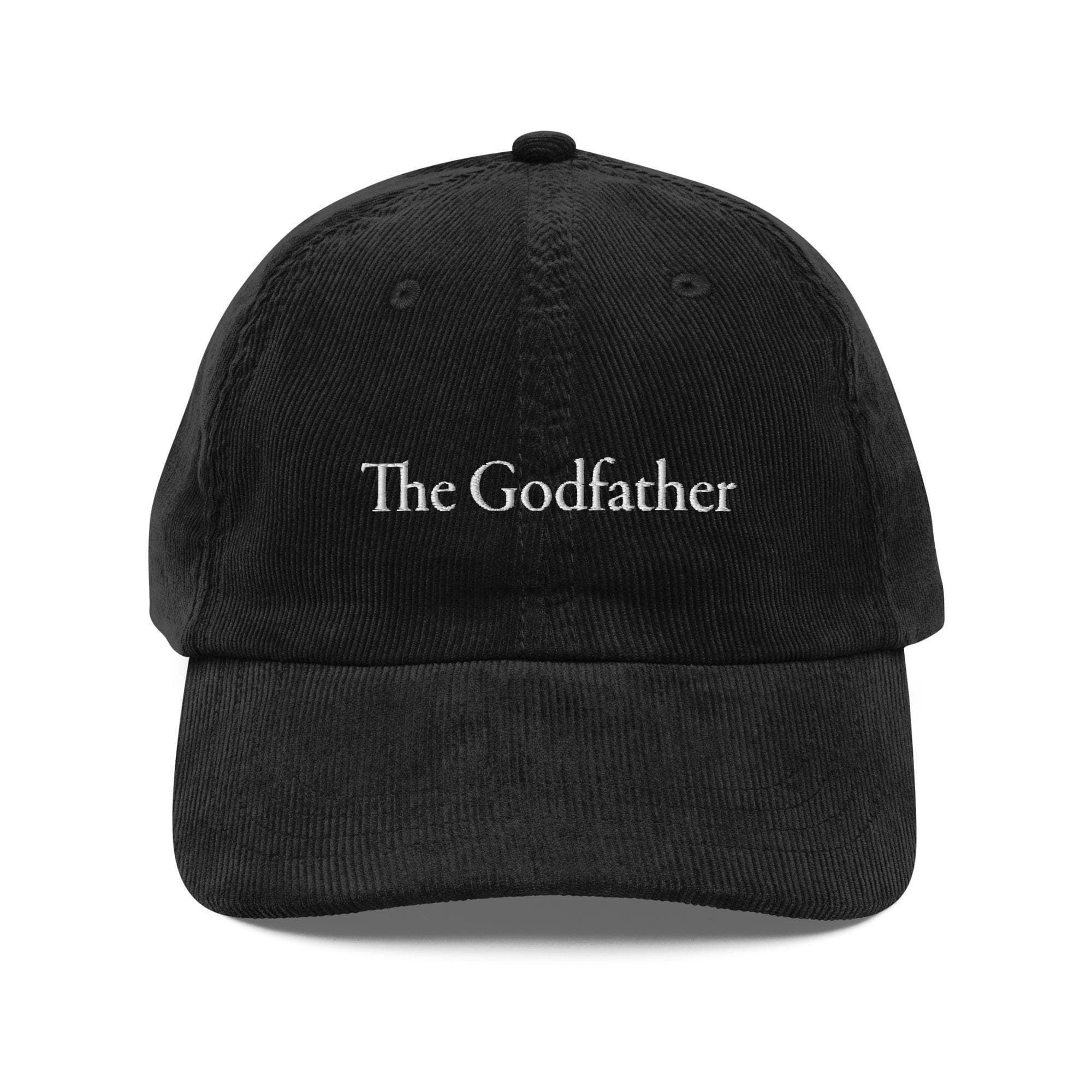 The Godfather Hat | Premium Vintage Corduroy Cap | Embroidered Hat