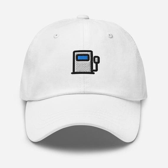 Embroidered Gas Pump Cap – Petrol Station Hat, Car Lover Gift, Retro Gasoline Dad Hat, Mechanic Trucker Style Baseball Cap