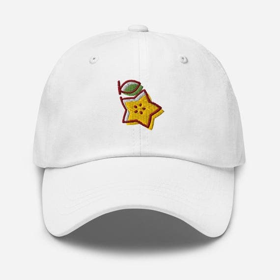 Cute Carambola Dad Cap | Starfruit Embroidered Baseball Hat | Fruit Lover Gift | Casual Unisex Hat