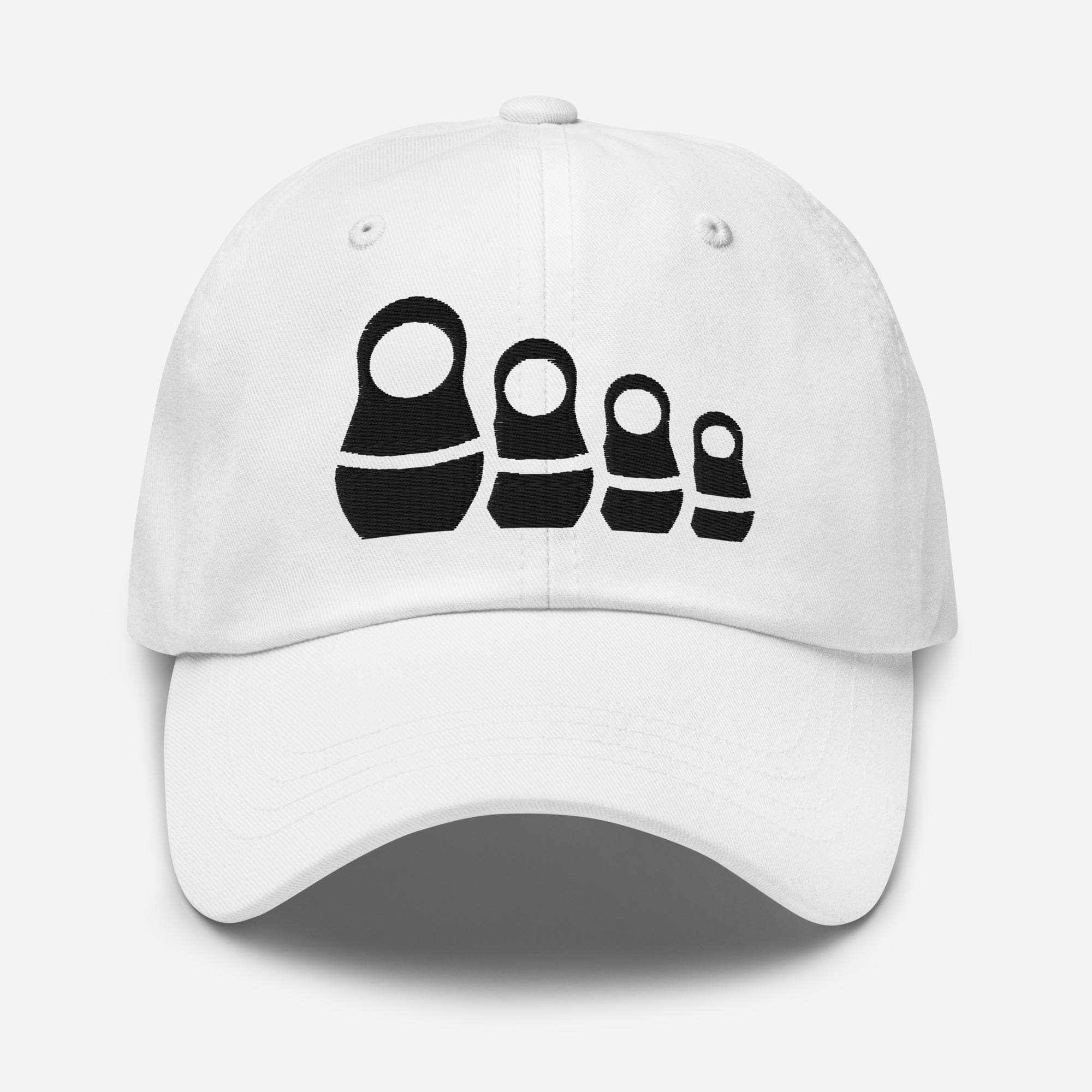 Embroidered Matryoshka Doll Hat – Russian Nesting Doll Cap – Unique Folk Art Embroidery Gift